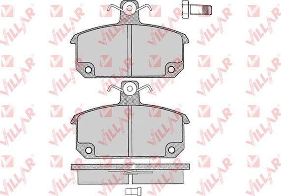 Villar 626.0196 - Тормозные колодки, дисковые, комплект autodnr.net