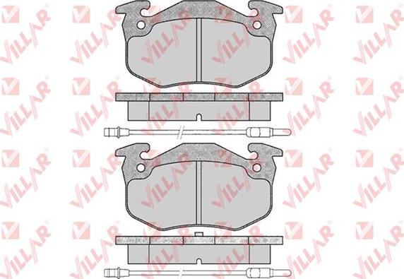 Villar 626.0201 - Тормозные колодки, дисковые, комплект autodnr.net