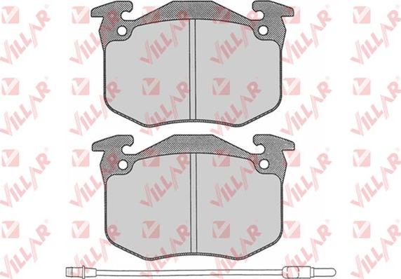 Villar 626.0228 - Гальмівні колодки, дискові гальма autocars.com.ua