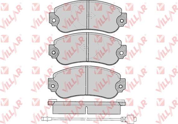 Villar 626.0240 - Тормозные колодки, дисковые, комплект autodnr.net