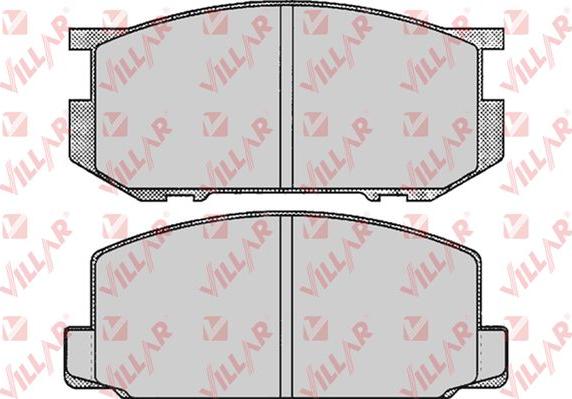 Villar 626.0248 - Тормозные колодки, дисковые, комплект autodnr.net