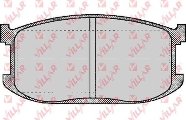 Villar 626.0253 - Гальмівні колодки, дискові гальма autocars.com.ua