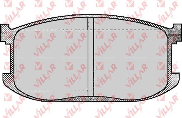 Villar 626.0253 - Тормозные колодки, дисковые, комплект autodnr.net