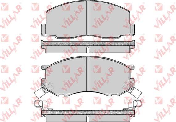 Villar 626.0270 - Гальмівні колодки, дискові гальма autocars.com.ua