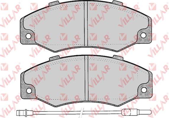 Villar 626.0276 - Гальмівні колодки, дискові гальма autocars.com.ua