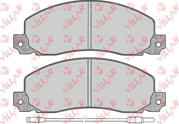 Villar 626.0278 - Тормозные колодки, дисковые, комплект autodnr.net