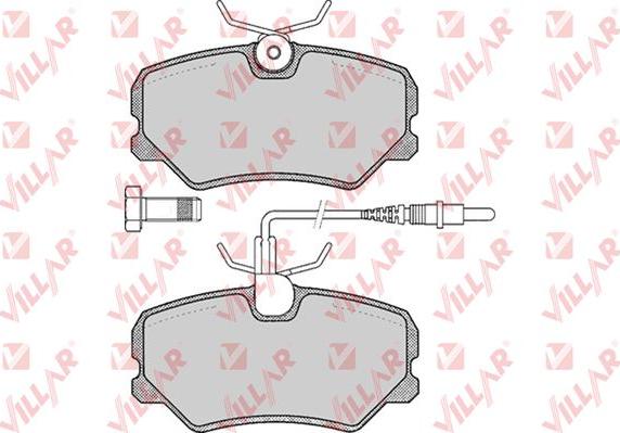 Villar 626.0293 - Тормозные колодки, дисковые, комплект autodnr.net