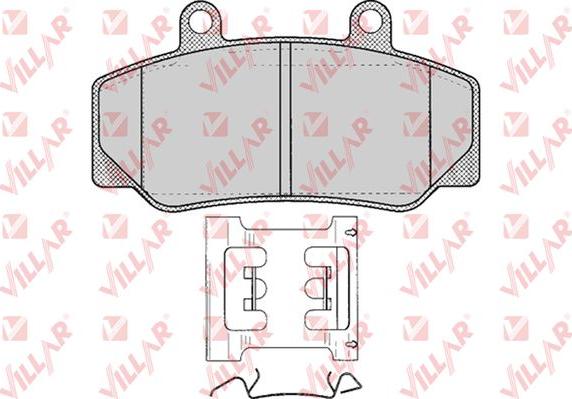 Villar 626.0318 - Гальмівні колодки, дискові гальма autocars.com.ua