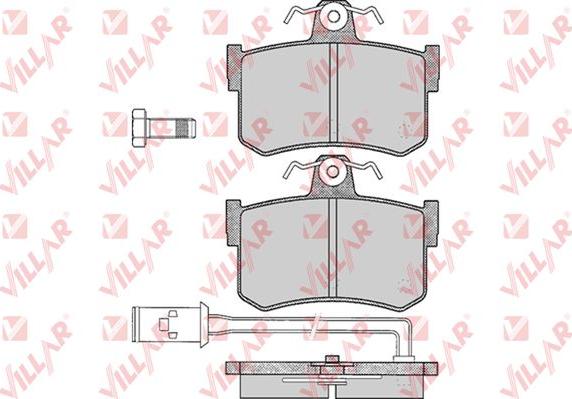 Villar 626.0341 - Гальмівні колодки, дискові гальма autocars.com.ua