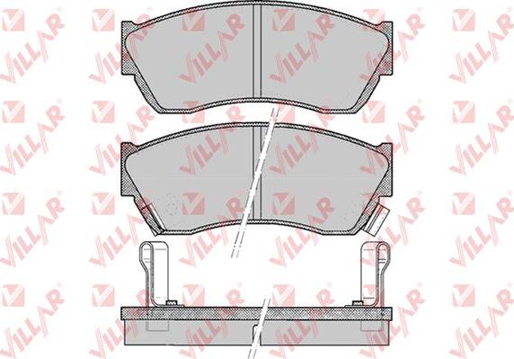 Villar 626.0343 - Тормозные колодки, дисковые, комплект autodnr.net