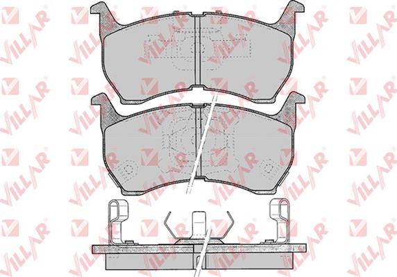 Villar 626.0371 - Тормозные колодки, дисковые, комплект autodnr.net