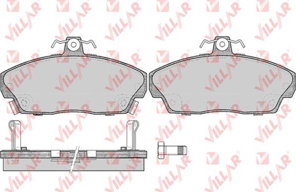 Villar 626.0430 - Тормозные колодки, дисковые, комплект autodnr.net