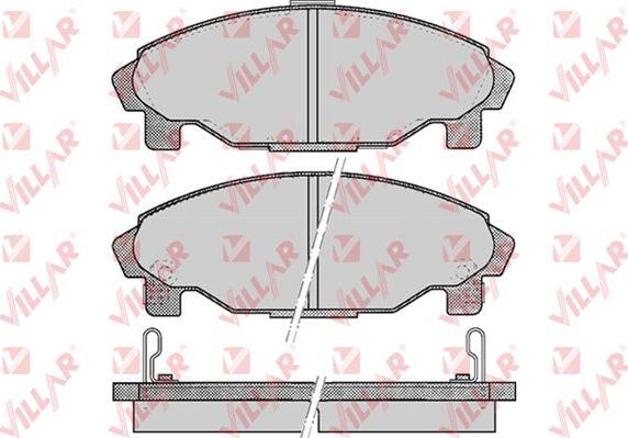 Villar 626.0457 - Тормозные колодки, дисковые, комплект autodnr.net