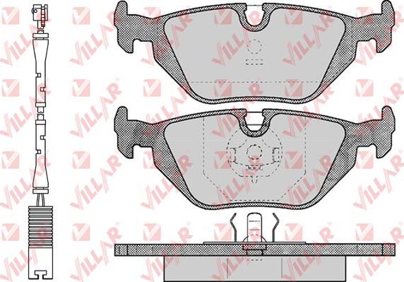 Villar 626.0463A - Тормозные колодки, дисковые, комплект autodnr.net