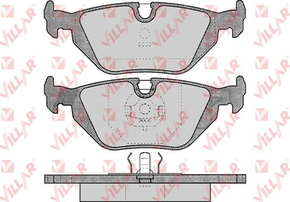 Villar 626.0463 - Тормозные колодки, дисковые, комплект autodnr.net