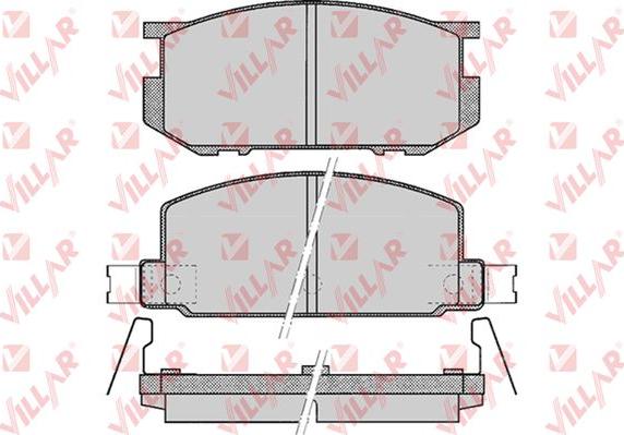 Villar 626.0467 - Тормозные колодки, дисковые, комплект autodnr.net