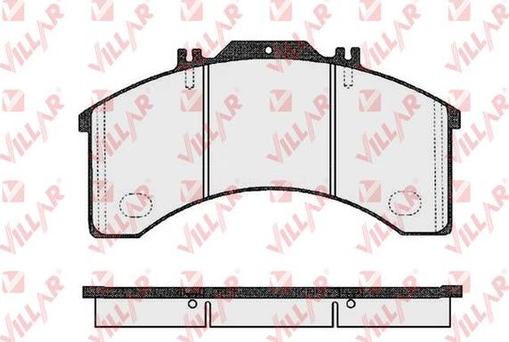 Villar 626.0473 - Тормозные колодки, дисковые, комплект autodnr.net