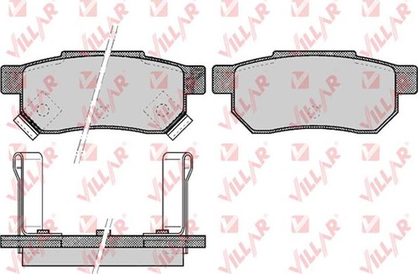 Villar 626.0507 - Тормозные колодки, дисковые, комплект autodnr.net