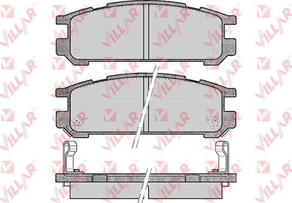 Villar 626.0517 - Тормозные колодки, дисковые, комплект autodnr.net