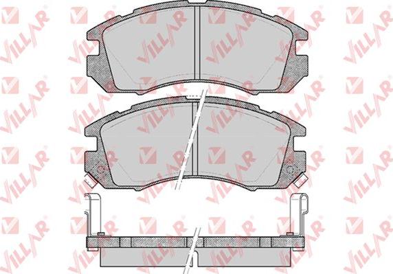 Villar 626.0546 - Тормозные колодки, дисковые, комплект autodnr.net