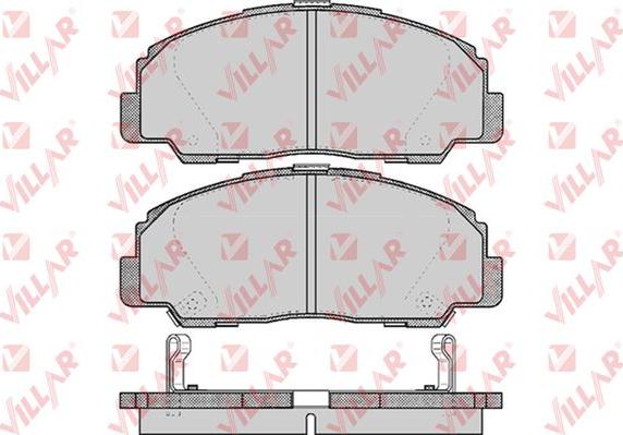 Villar 626.0549 - Гальмівні колодки, дискові гальма autocars.com.ua