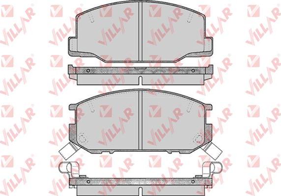 Villar 626.0553 - Гальмівні колодки, дискові гальма autocars.com.ua