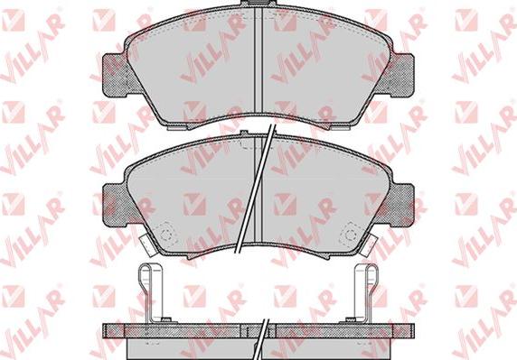 Villar 626.0558 - Тормозные колодки, дисковые, комплект autodnr.net