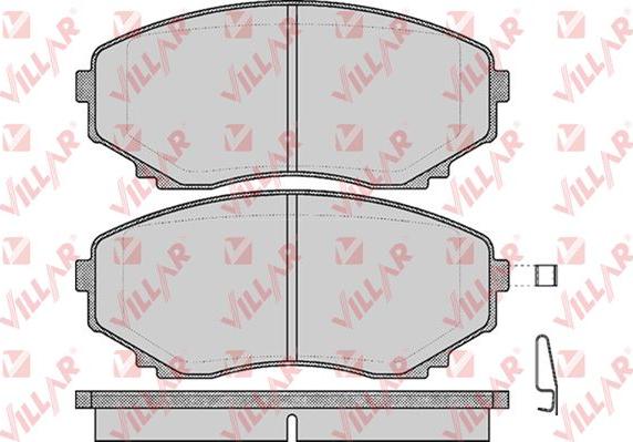 Villar 626.0570 - Гальмівні колодки, дискові гальма autocars.com.ua