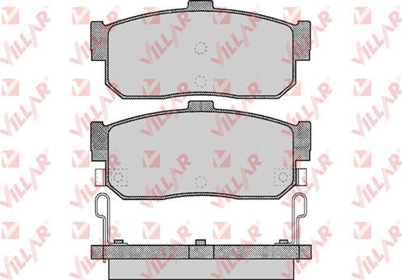 Villar 626.0602 - Тормозные колодки, дисковые, комплект autodnr.net