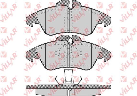 Villar 626.0608 - Гальмівні колодки, дискові гальма autocars.com.ua