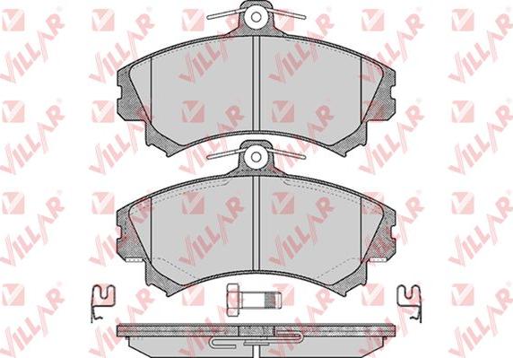 Villar 626.0615 - Гальмівні колодки, дискові гальма autocars.com.ua