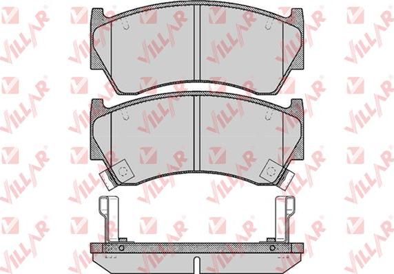 Villar 626.0617 - Тормозные колодки, дисковые, комплект autodnr.net