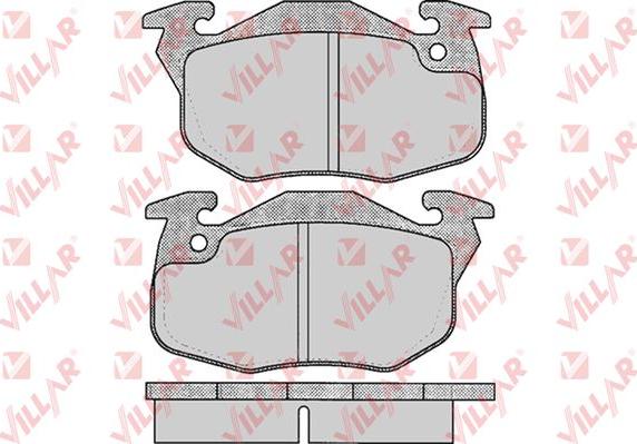 Villar 626.0642 - Гальмівні колодки, дискові гальма autocars.com.ua