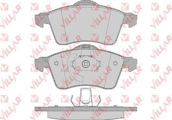 Villar 626.0645 - Гальмівні колодки, дискові гальма autocars.com.ua