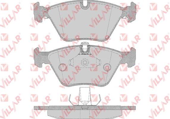 Villar 626.0649 - Тормозные колодки, дисковые, комплект autodnr.net