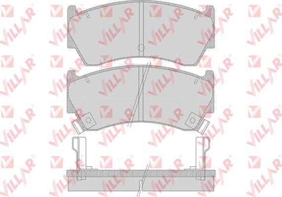 Villar 626.0759 - Тормозные колодки, дисковые, комплект autodnr.net