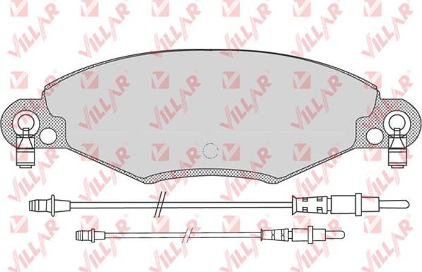 Villar 626.0799 - Тормозные колодки, дисковые, комплект autodnr.net