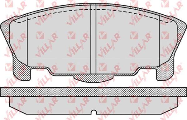 Villar 626.0937 - Гальмівні колодки, дискові гальма autocars.com.ua