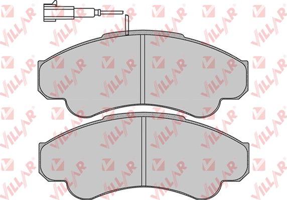 Villar 626.0967 - Гальмівні колодки, дискові гальма autocars.com.ua