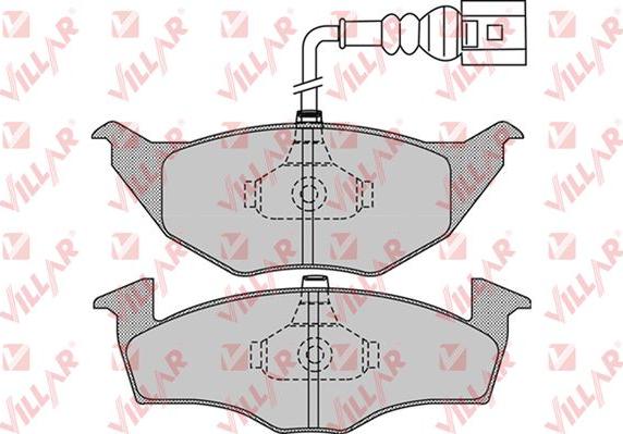 Villar 626.0972 - Тормозные колодки, дисковые, комплект autodnr.net