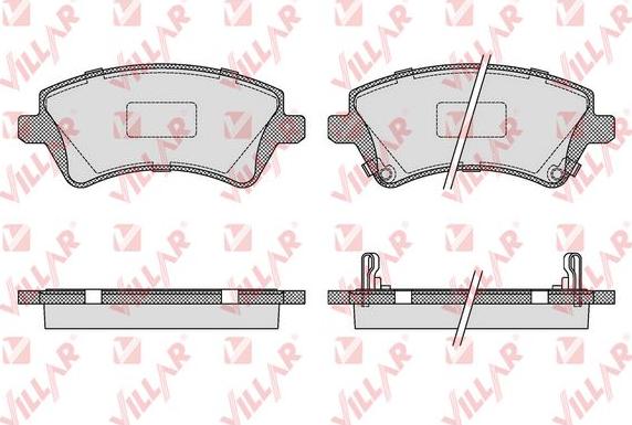 Villar 626.1002 - Тормозные колодки, дисковые, комплект autodnr.net