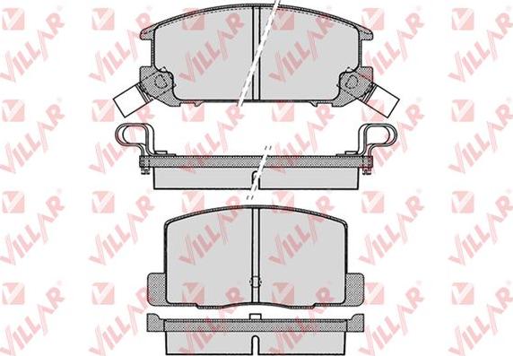 Villar 626.1024 - Гальмівні колодки, дискові гальма autocars.com.ua