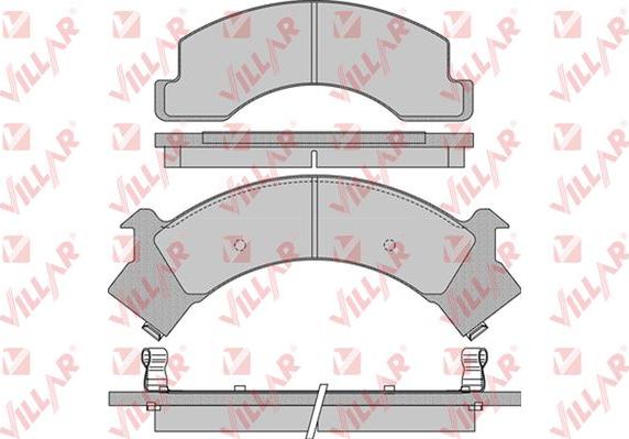 Villar 626.1040 - Гальмівні колодки, дискові гальма autocars.com.ua