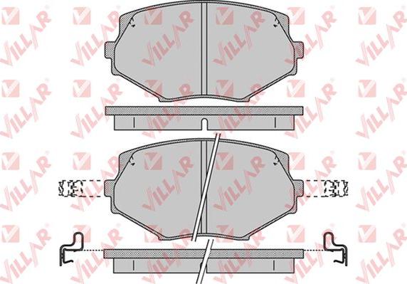 Villar 626.1043 - Гальмівні колодки, дискові гальма autocars.com.ua