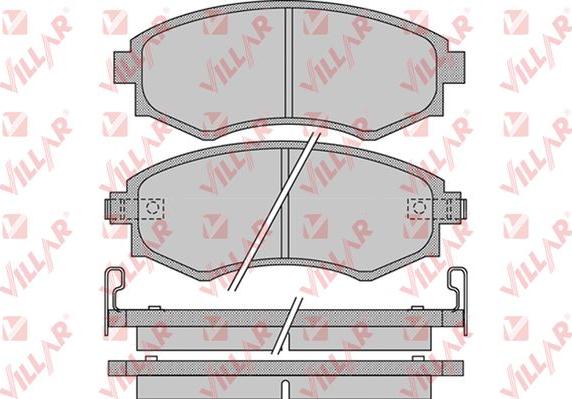 Villar 626.1097 - Гальмівні колодки, дискові гальма autocars.com.ua