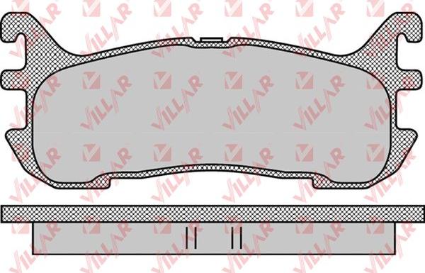 Villar 626.1099 - Гальмівні колодки, дискові гальма autocars.com.ua