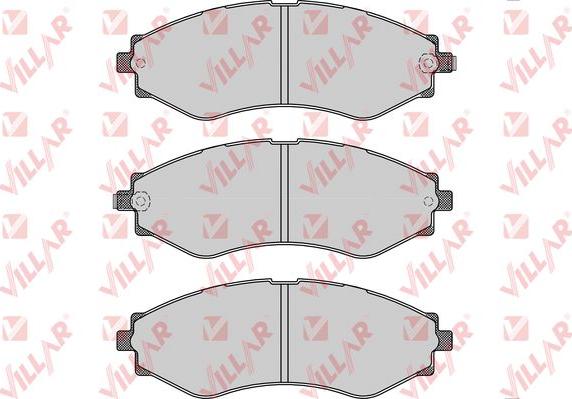 Villar 626.1209 - Гальмівні колодки, дискові гальма autocars.com.ua