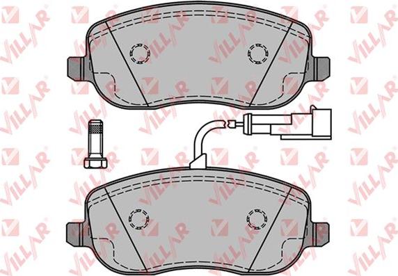 Villar 626.1217 - Тормозные колодки, дисковые, комплект autodnr.net