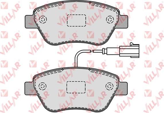 Villar 626.1225 - Тормозные колодки, дисковые, комплект autodnr.net