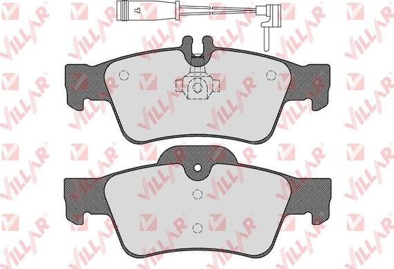 Villar 626.1232A - Тормозные колодки, дисковые, комплект autodnr.net